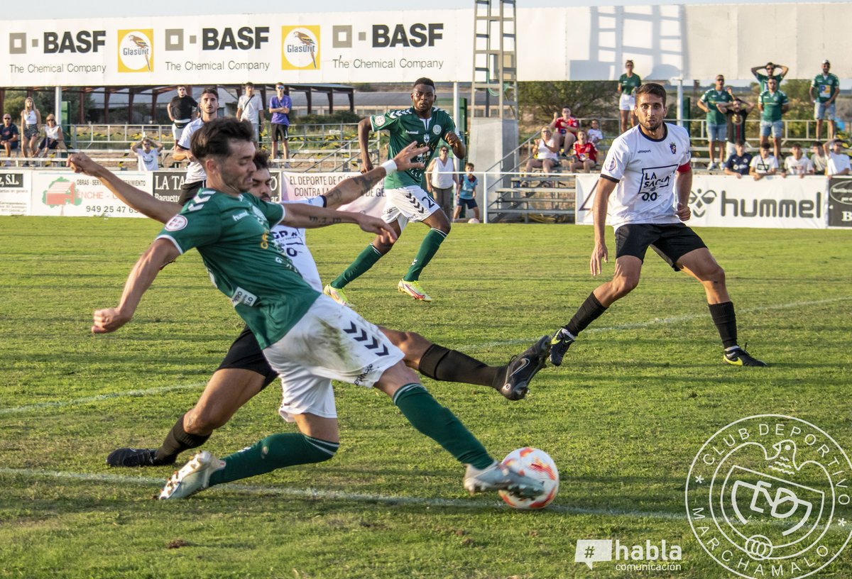 CD_Marchamalo's tweet photo. 📌 | #J1 | TERCERA RFEF
🏟️ La Solana (Marchamalo)
@CD_Marchamalo 2⃣ - 3⃣ @CD_Illescas
⚽️ Nuestro equipo acaricia la remontada en su debut en casa frente a un buen CD Illescas
✍️ Crónica:
📲 https://t.co/zqBRtCx0MW
#OrgulloGallardo #123CD #OperaciónRetorno https://t.co/rgmkch8PSp