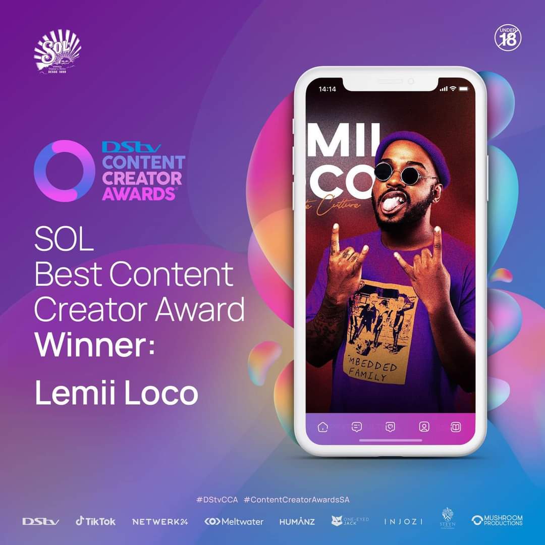 MacAweSocialMe's tweet photo. Congratulations to @Lemii_LoCo for taking home Best Content Creator 2022 at DSTV Content Creator Awards. #HelloHi https://t.co/tbwEPfv35S