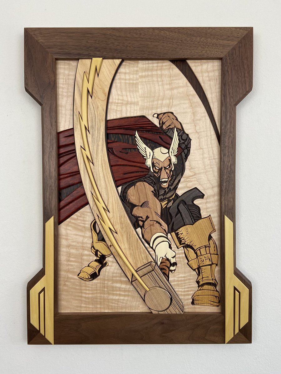 Scrollsawscribb's tweet photo. I am Justin. I woodwork. All cut using a scroll saw and the colors are natural to the different species of wood. https://t.co/ThhVbMzK3x