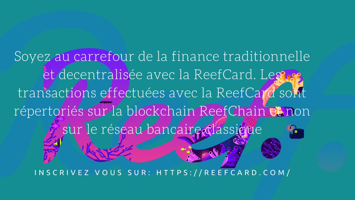AbdelAngus's tweet image. Des problèmes de traçabilité de vos dépenses quotidiennes ? Obtenez la Reefcard et suivez vos dépenses de près sur la Blockchain 
#reef #buildthereef
 #DeFi #blockchain #CryptoNews #cryptocurrency #Crypto