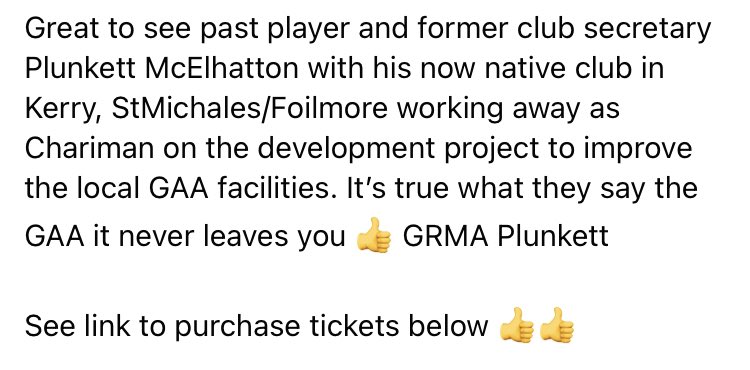 Best of luck with the draw <a href="/plunkett76/">Plunkett Mc Elhatton</a> 

fb.watch/ftzLTv8ekN/

See link below for tickets 👍
member.clubspot.app/club/stmichael…