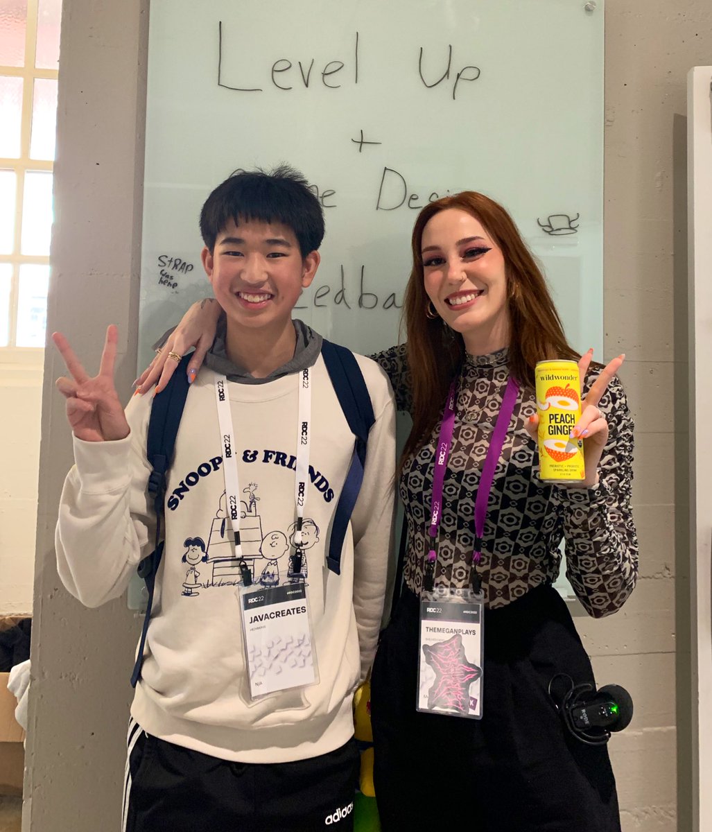 JavaCreates's tweet image. Met the one and only @MeganPlays during #RDC22! 

I’m so humbled and honored being able to chat with someone as brilliant as her!