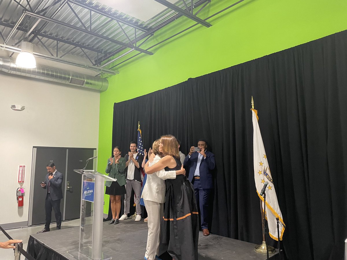 HelenaBFoulkes's tweet photo. So honored to have @SpeakerPelosi’s support!! With two days until Election Day, the momentum is on our side. Let’s get out and vote, RI!! https://t.co/qcGA7vRTvg