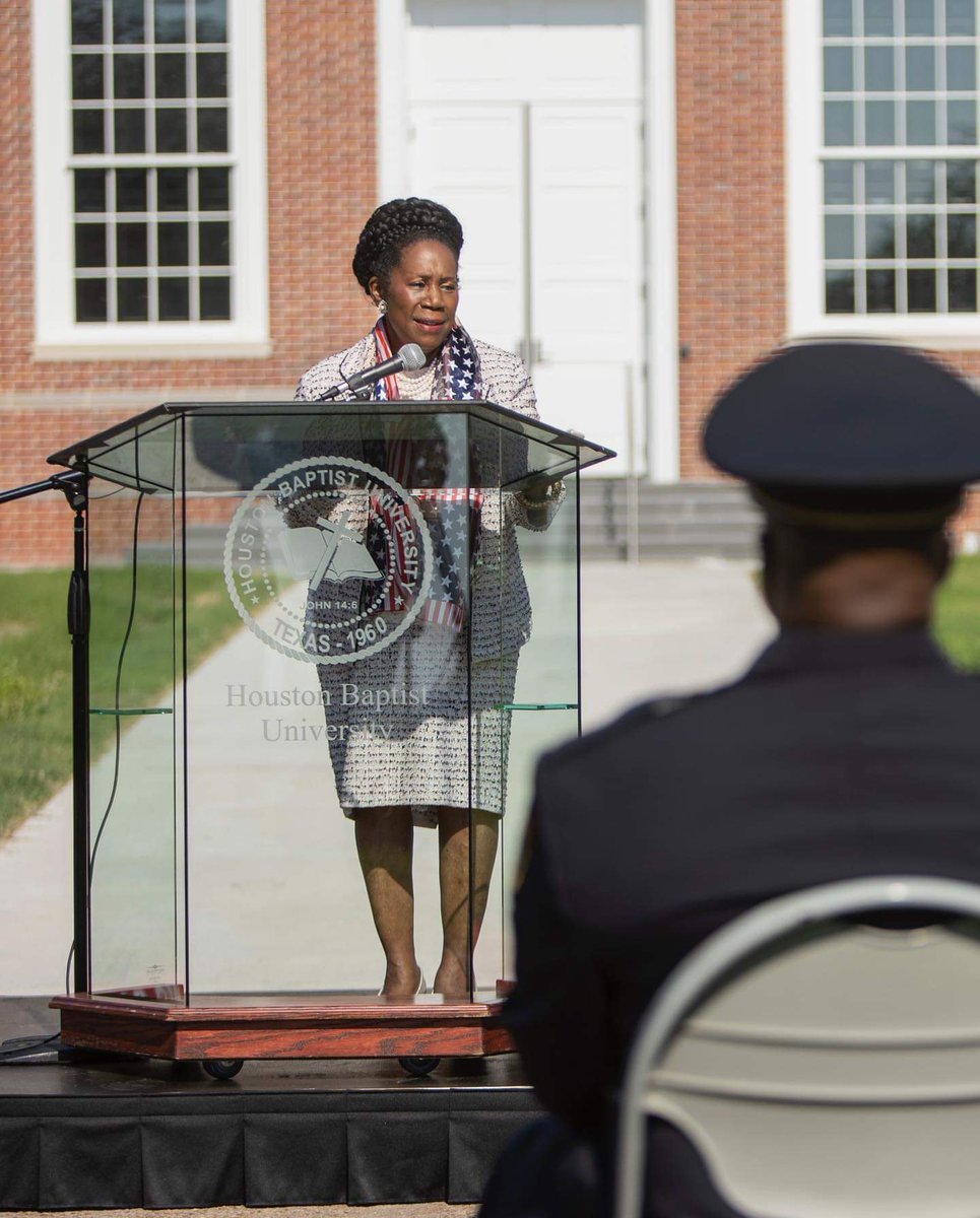 Thank you <a href="/JacksonLeeTX18/">Sheila Jackson Lee</a> for attending our 9/11 Ceremony <a href="/HoustonBaptistU/">HoustonBaptistU</a> and sharing your 9/11 story