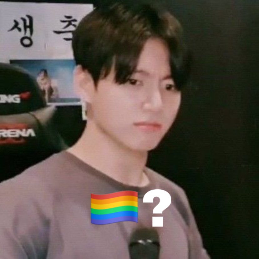 harusjimin's tweet photo. memes de 🏳️‍🌈? do BTS, pra vcs usarem!! - a thread😈; https://t.co/dxMGpWwAQV