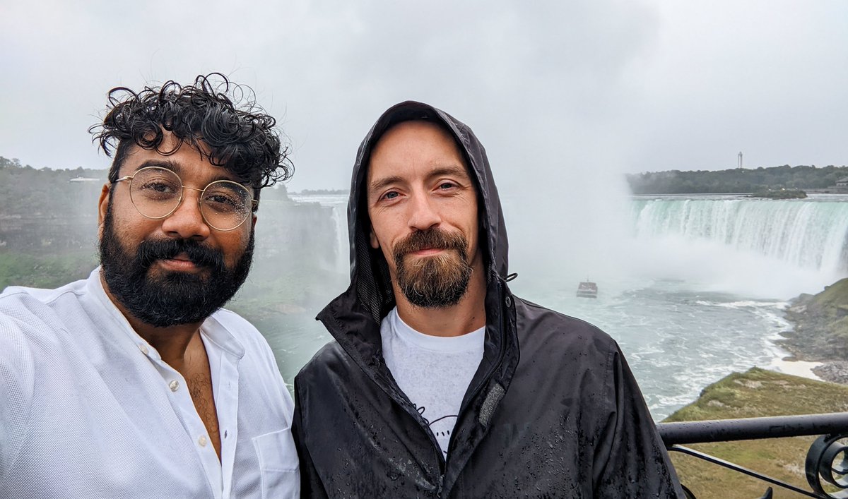 Couple of soaking wet skeets ruining the view