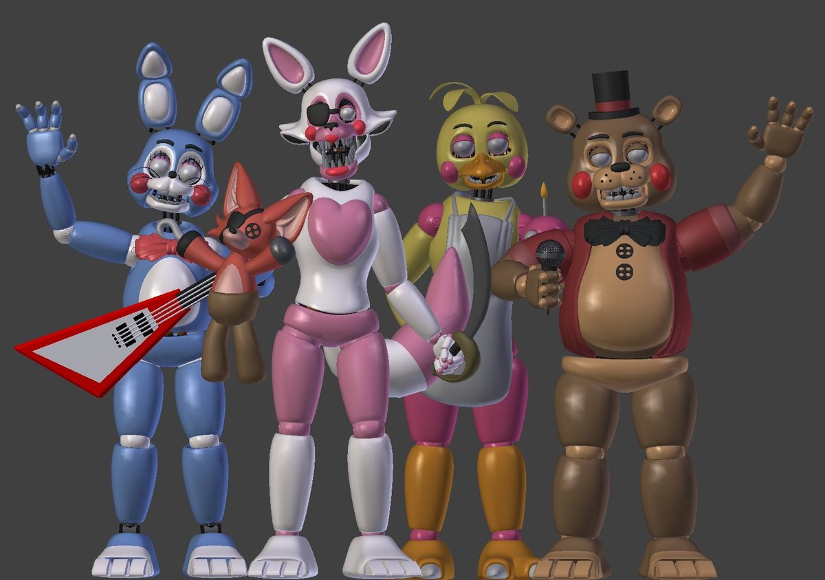 the core toys are done; just need to do withered mangle, puppet, and BB....