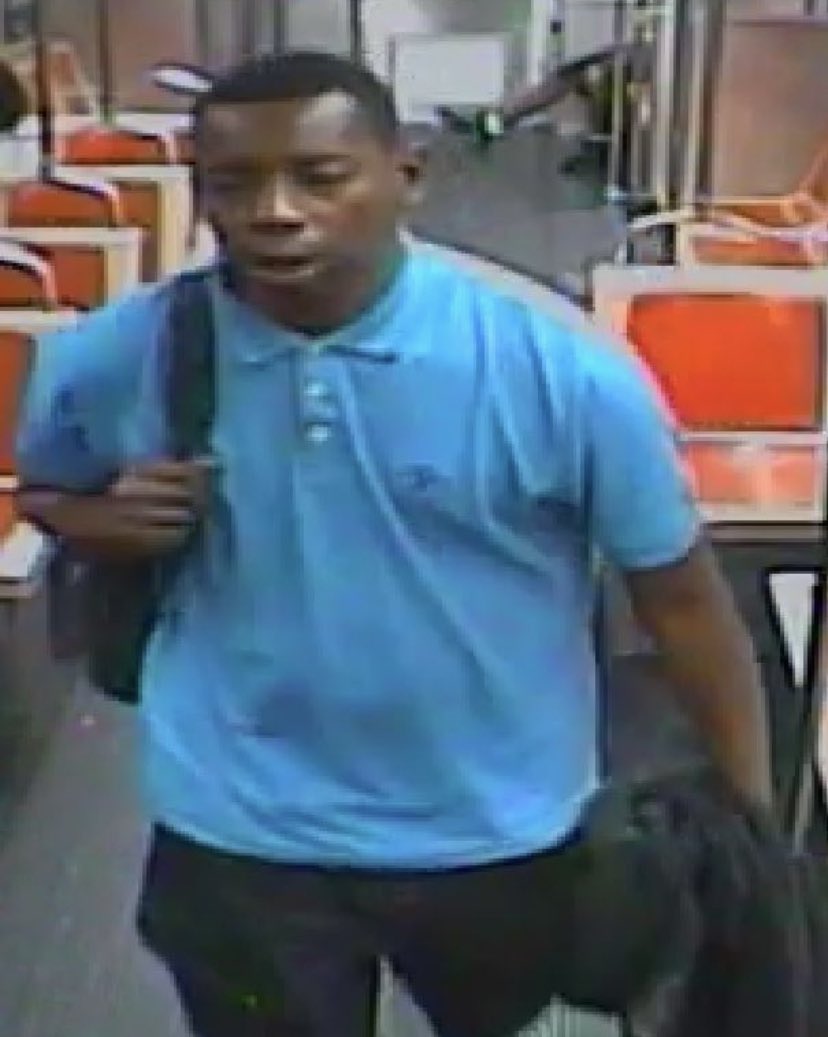 JUST IN: <a href="/phillypolice/">Philadelphia Police Department</a> put out surveillance pics of man WANTED FOR MURDER in <a href="/SEPTA/">SEPTA</a> subway platform 19th &amp; Market Streets Saturday afternoon.  This man wanted for shooting 64yr old man to death after victim got off underground trolley.  1/3 <a href="/FOX29philly/">FOX 29</a>
