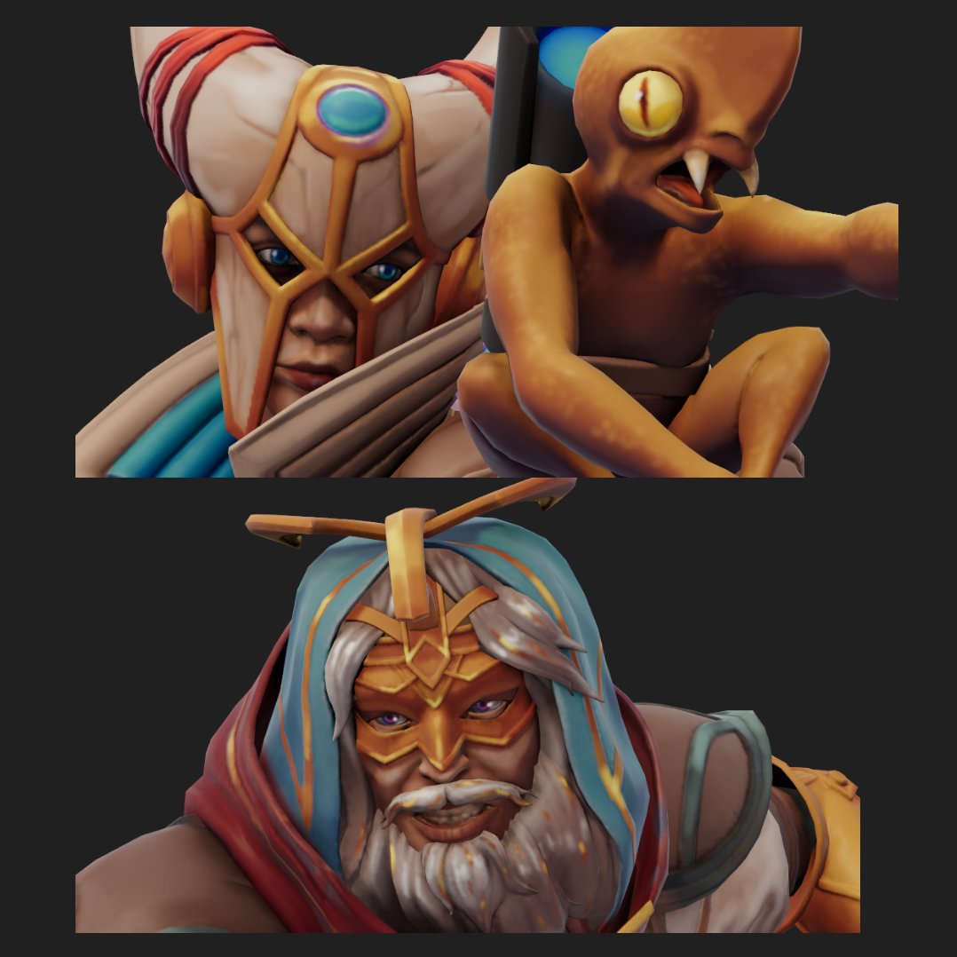 My two desert themed paint schemes from <a href="/Moonbreaker/">Moonbreaker</a>'s playtest this weekend!