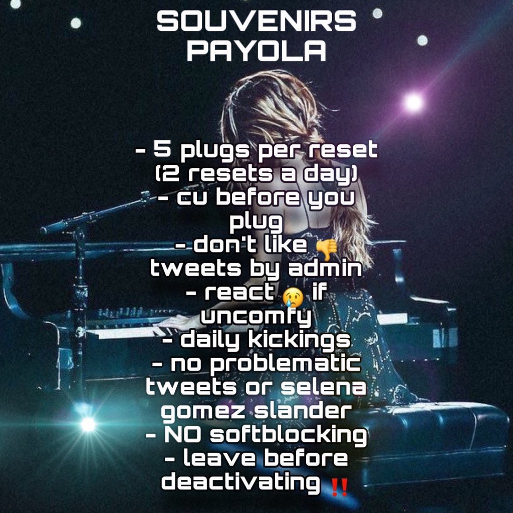 FetishOnSg's tweet photo. SOUVENIR’S IS RECRUITING MEMBERS FOR AN ACTIVE AND STRICT PAYOLA/PROMO/PLUG GC! 

- 5 plugs per reset
- DAILY KICKINGS 
- MUST BE ACTIVE
- any Fandom can join 
- MUST BE FOLLOWING 
 @FetishOnSg @SOUVENIRLIKES  TO BE ADDED 🤌
RT and reply to join https://t.co/53GsB4y1Wo