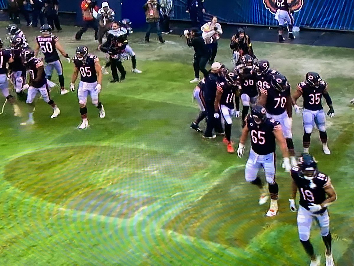 Today’s rain was the 
#ChicagoBears 12th man!
NFL upset of the day!