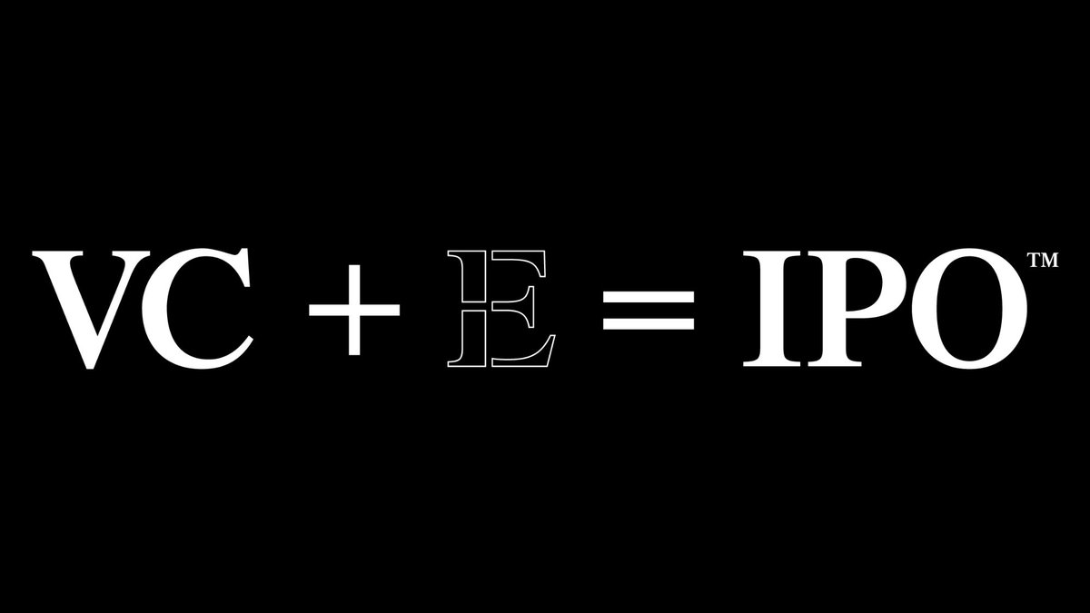 VCEIPO's tweet photo. VC + E = IPO™️ https://t.co/hn43eAcxHZ