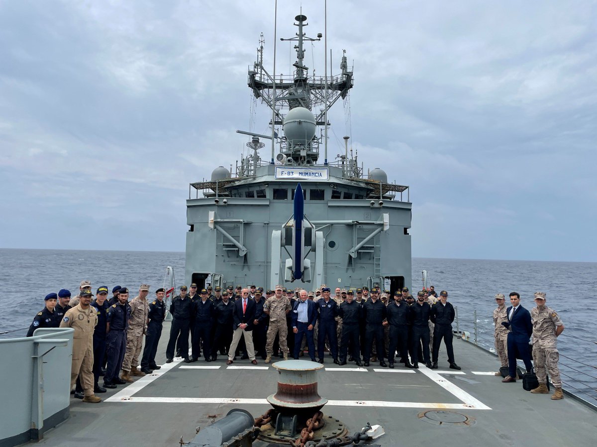 JosepBorrellF's tweet photo. On @EUNAVFOR Naval Force Operation flagship off the Somali coast, I could see first-hand how operation makes key contribution to maritime security.
In a region that is of greatest geo-strategic importance and that it is critical for Europe’s security.
#EUDefence https://t.co/XztoTXcuiX