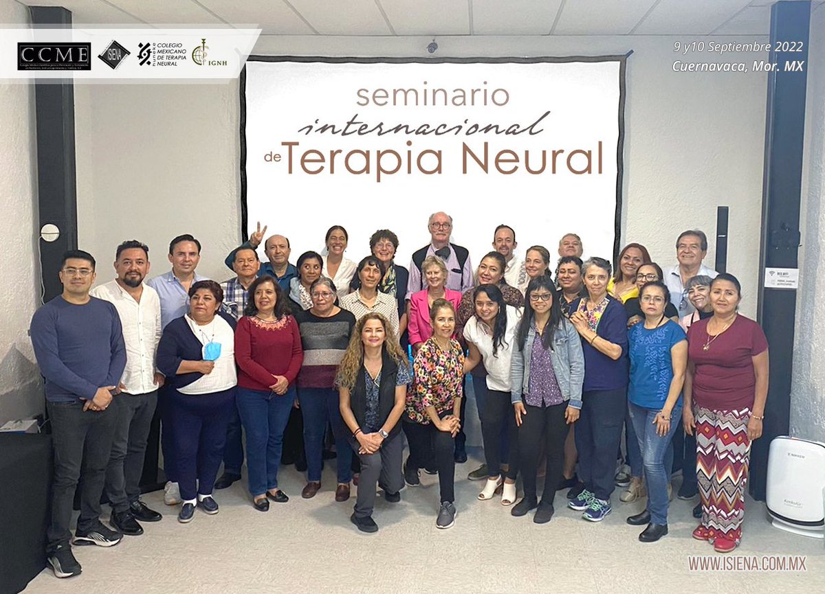 CCME_ISIENA's tweet photo. ¡Muchas gracias! A los médicos que hicieron posible el 𝗦𝗲𝗺𝗶𝗻𝗮𝗿𝗶𝗼 𝗜𝗻𝘁𝗲𝗿𝗻𝗮𝗰𝗶𝗼𝗻𝗮𝗹 𝗱𝗲 𝗧𝗲𝗿𝗮𝗽𝗶𝗮 𝗡𝗲𝘂𝗿𝗮𝗹, en especial a nuestros ponentes internacionales
#IGNH #CCME #ISIENA Colegio Mexicano de Terapia Neural Huneke
🌐https://t.co/awKQ6ww2bB https://t.co/bscExacZpX