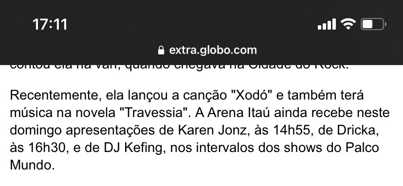 streamersju's tweet photo. ▶️INFO: Segundo o jornal extra, Juliette também irá fazer parte da trilha sonora da nova novela Travessia.

🔗 https://t.co/plVatLWqXe https://t.co/8Ffd0Fg6kq
