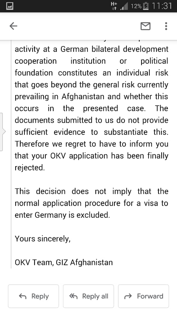NangialKhan12's tweet photo. Dear German officials, please be assured that we are in a very difficult situation. If you reject our cases like this, it means that you are killing us by your own hand. If you look closely our situation, you will feel sorry for us.
Giz.pcp consultants. https://t.co/Vkzljw7Of0