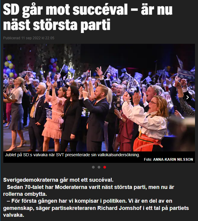 MXCartoons's tweet photo. SD går mot succéval – är nu näst största parti
https://t.co/s8AsxFfK1b
#SD2022 #migpol #krimpol #val2022 #svpol https://t.co/ZpSBARrDpZ