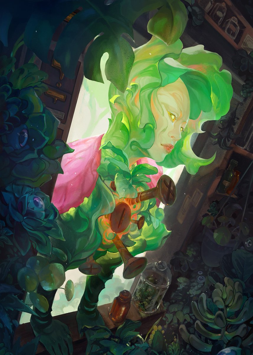 「Hi #artistsontwitter! I enjoy painting s」|☕Jessica the Bestica 🌈 Patreonのイラスト
