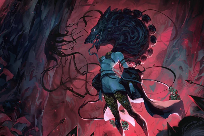 Hi #artistsontwitter! I enjoy painting stories of surreal monsters, plants, the occasional cute and comfy, and things in our dreamsTrying my best and cheering everyone on! 