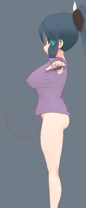 バランス悪いから 服を着せる時は
乳を小さくする必要があると思うんです 