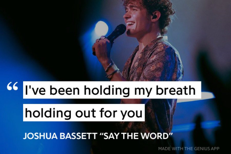 joshua bassett lyric card (@joshlyriccard) on Twitter photo 