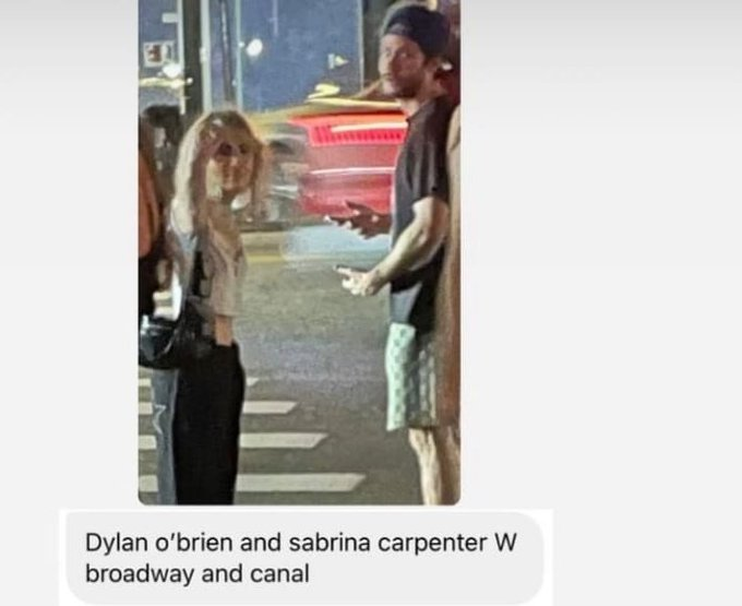 DylanOBrienSp's tweet image. ✨ ATENCIÓN ✨

Parece ser que Dylan O&apos;Brien y Sabrina Carpenter han sido vistos en NYC besándose.  

¿Será que Dylan tiene nueva pareja?👀