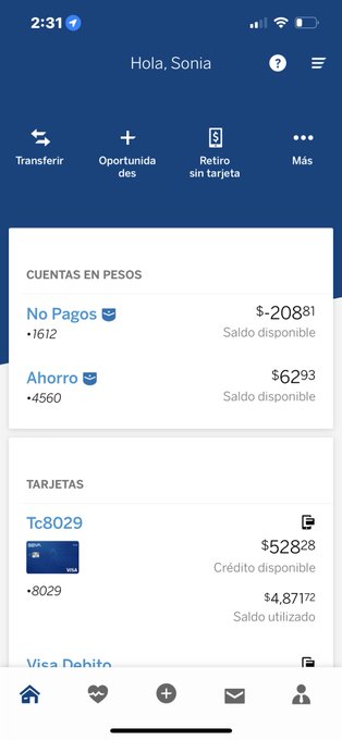 Como si mi duelo depresivo no se pudiera poner peor adj&uacute;ntenle que as&iacute; se ve mi cuenta gracias a q BBVA<a href="/tag/nuevafotodeperfil"class="tags"><span>#nuevafotodeperfil</span></a>