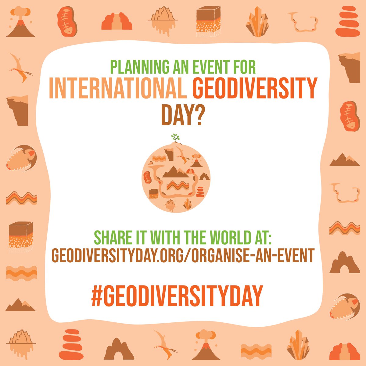 ⭐️ Got an event planned for International Geodiversity Day?

📢 Share it with the world on the #GeodiversityDay website:

🌐 geodiversityday.org/organise-an-ev…