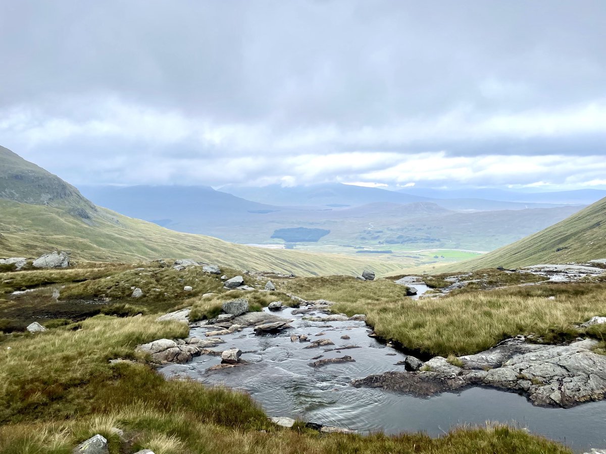 Up to Beinn a’ Chreachain and Beinn Achaladair today. Hoped for a break in the weather. Net result was a walk in clag with occasional amazing views of Rannoch moor, Loch Tulla and a glimpse down to Loch Lyon 127/282. ⁦<a href="/VisitScotland/">VisitScotland</a>⁩ ⁦<a href="/walkhighlands/">walkhighlands</a>⁩