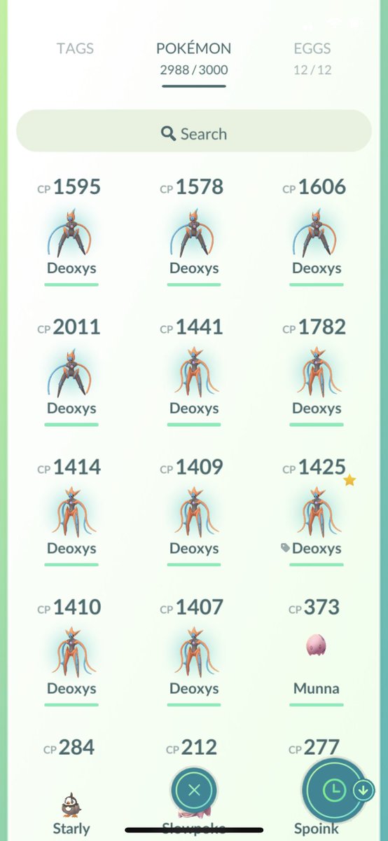 Strixite's tweet photo. My deoxys shiny luck was INSANE today!!! ✨
(INSANELY BAD! 😭)
#PokemonGO #NoLuck #DeoxysRaidDay #NoShinyForMe https://t.co/Gm87iBuDlT