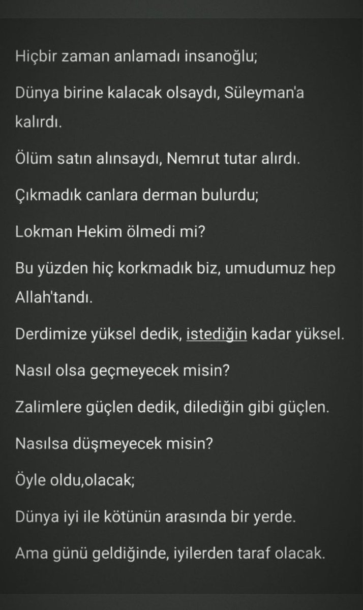 Dünya kalıcı degil