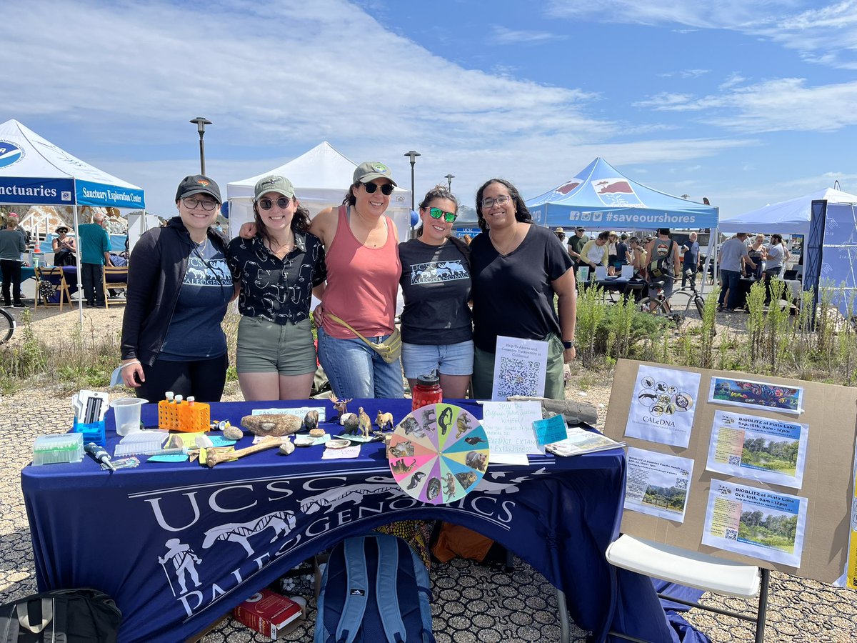 We had a lovely time tabling at Blue Innovation today! Nothing better than spending an afternoon next to the ocean talking about our research 🌞👩‍🔬@kballare @ExtremelyDusty @MerlyEscalona @ChlOrland