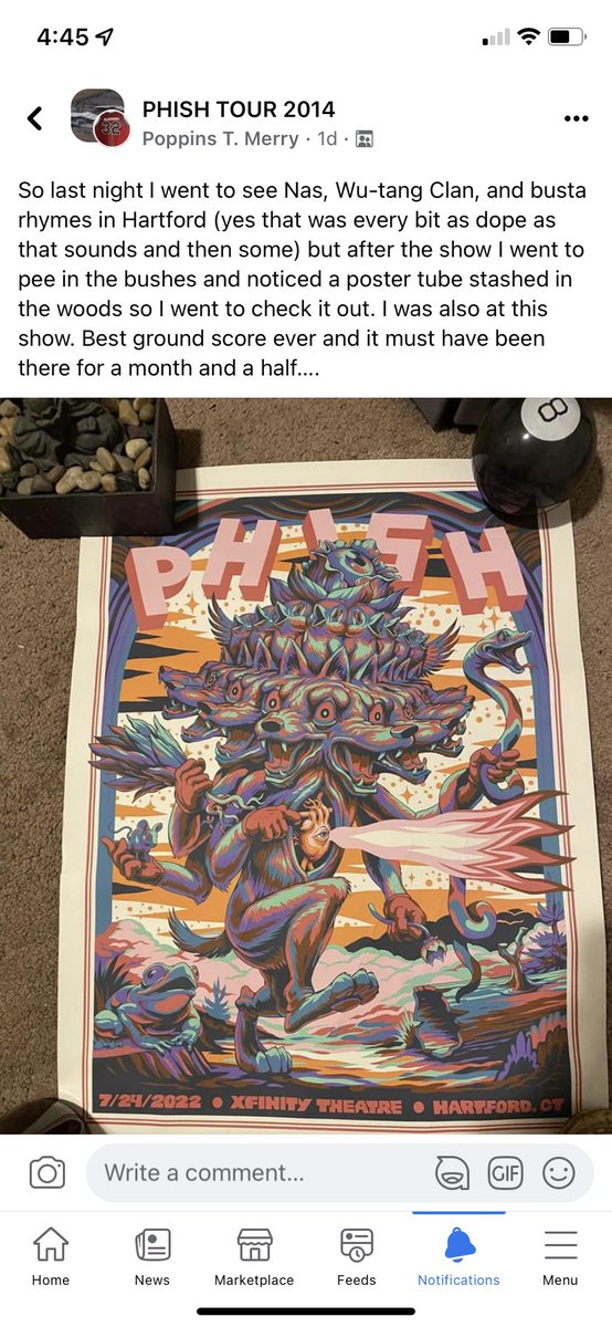 Posted this story on Facebook and people thought it was pretty cool so I thought I’d share here too #phish