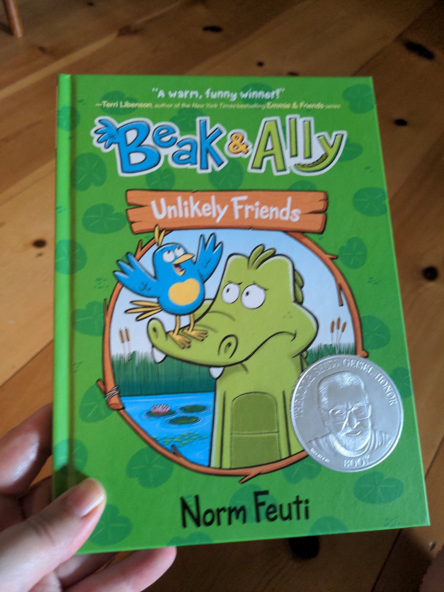 JessNelsonReads's tweet photo. Just read this funny book about an unlikely friendship! Another great addition to the early reader section of our library.  @normfeuti #libraries #earlyreaders https://t.co/xnKpZESCfd