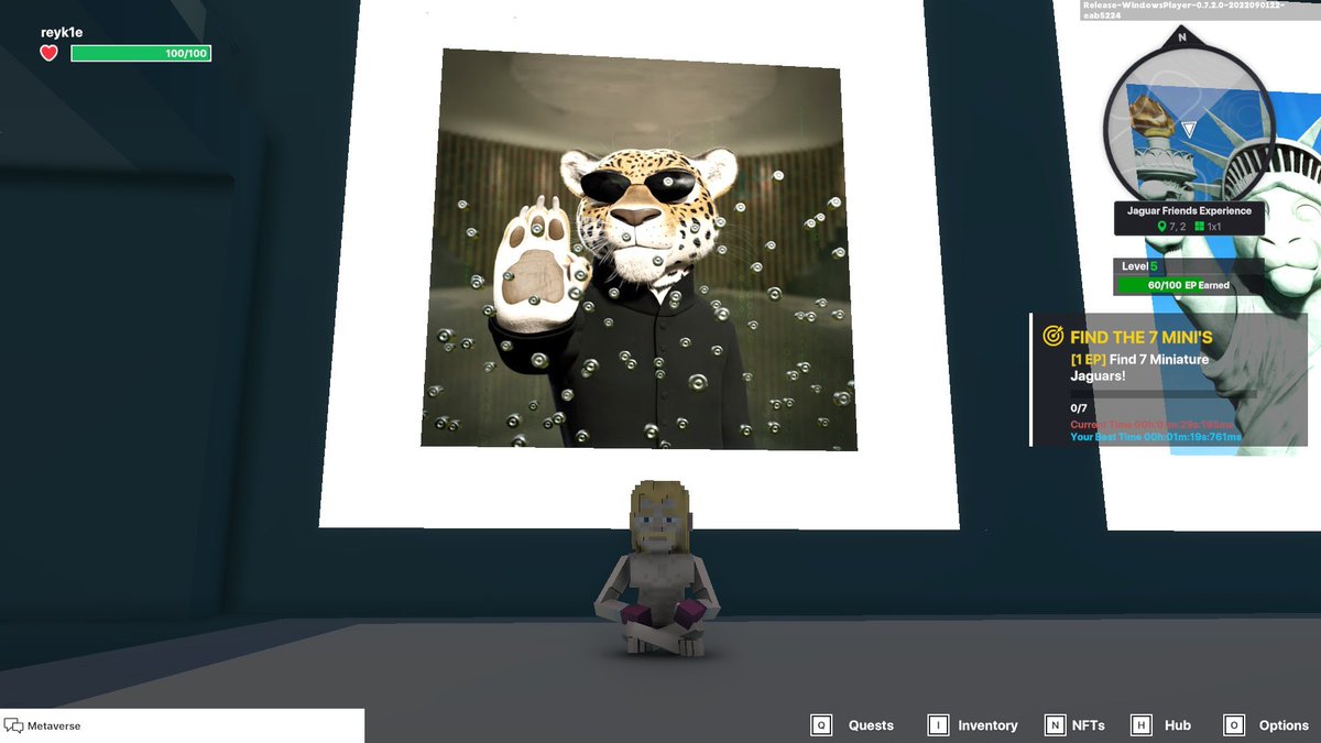 reyk1e's tweet photo. @TheSandboxGame @jagfriends_nft I just finished my quest on @jagfriends_nft experience on the #sandboxalphaS3 for a chance to win a Season 3 Alpha Pass! Here I am in Legendaries Room, check out my screenshot!

#jaguarfriends https://t.co/g7uUOnTMpO