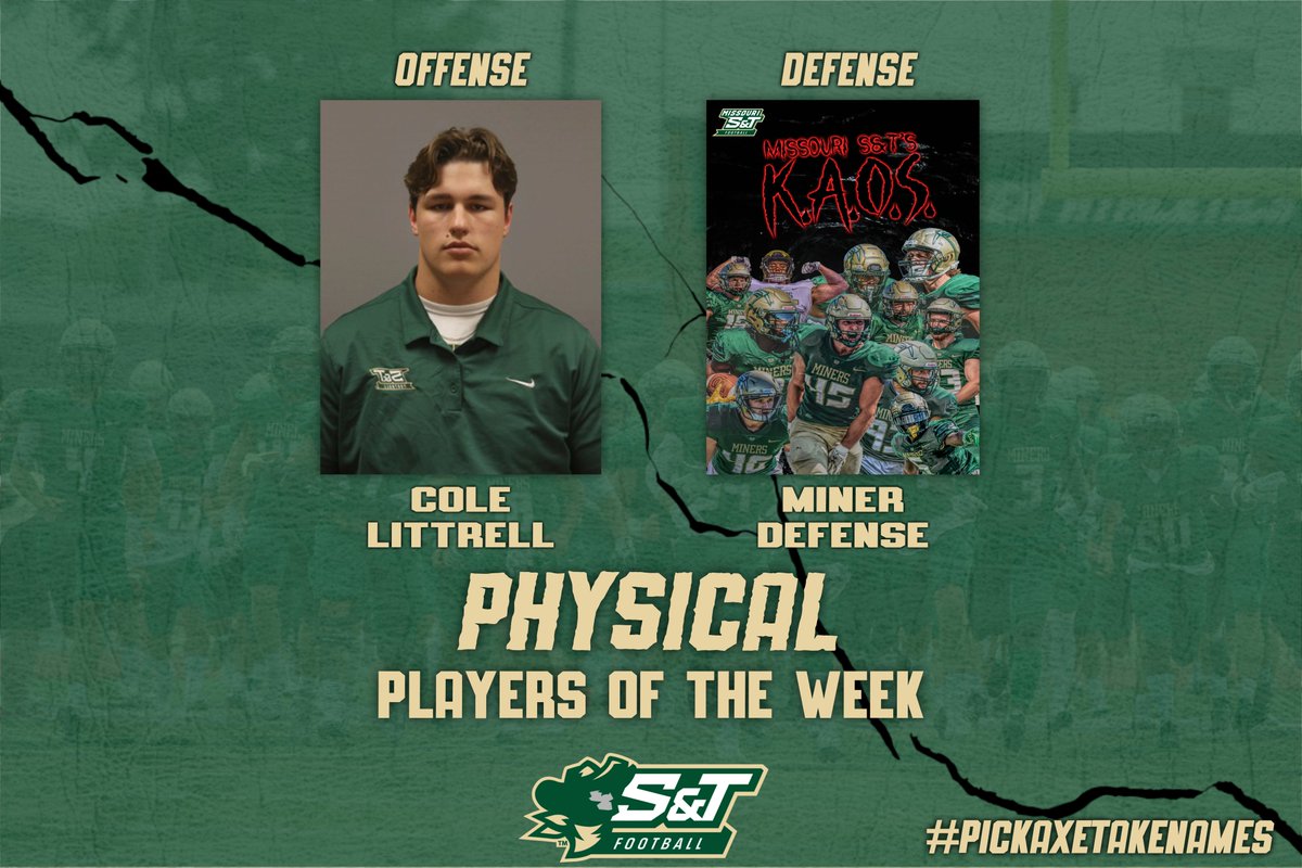 Miners_FB's tweet photo. Week 2 Awards ⛏️
#PickAxeTakeNames https://t.co/H5I6N4PJHD