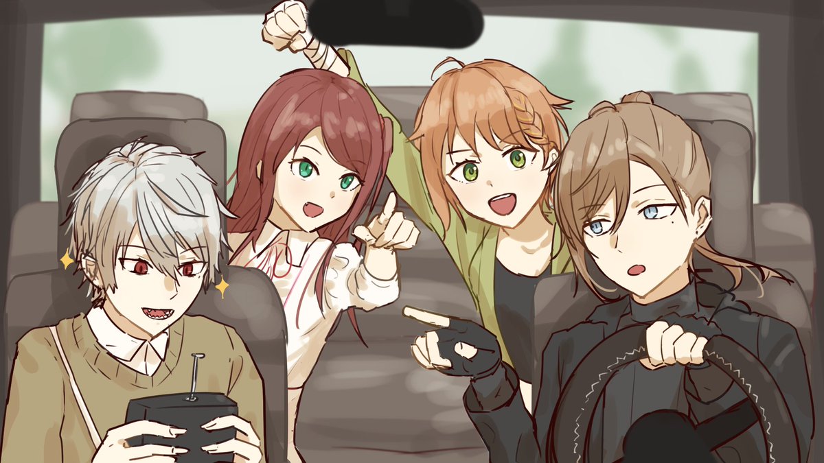 葛葉(にじさんじゲーマーズ) 「ひさびさのシリンソウ感謝#KuzuArt #かな絵 #赤羽絵葉書 #ひまあーと」|鏤紅のイラスト