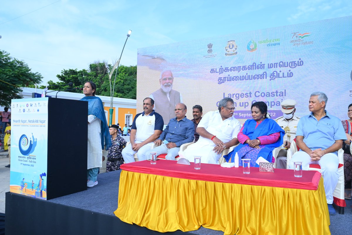 eiacphubpdy's tweet photo. International Coastal Cleanup Day (17.09.2022) Celebration at Promenade Beach, Puducherry.
#envishubpuducherry #savebeach #marinepollution #cleanbeaches #avoidplasticpollution #saveourseas #MoEFCC @moefcc https://t.co/yom4WepURq