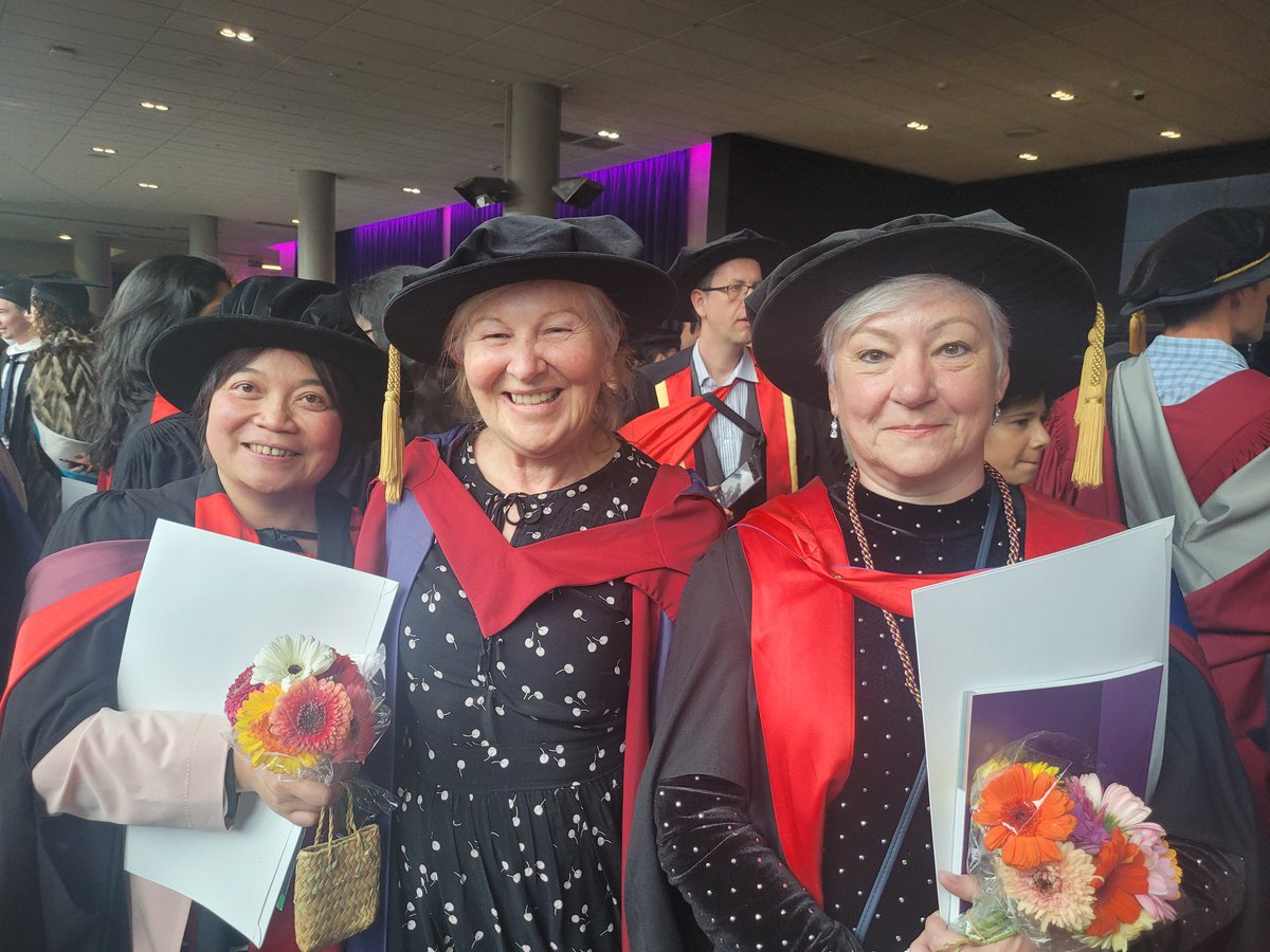 Proud Phd Graduates today <a href="/AUTuni/">AUT University</a> FHES  graduation ceremony  Dr  Tina Yumei He and Dr Anne Clubb. Warmest congratulations!! #AUT # Faculty of Health and Environmental Sciences