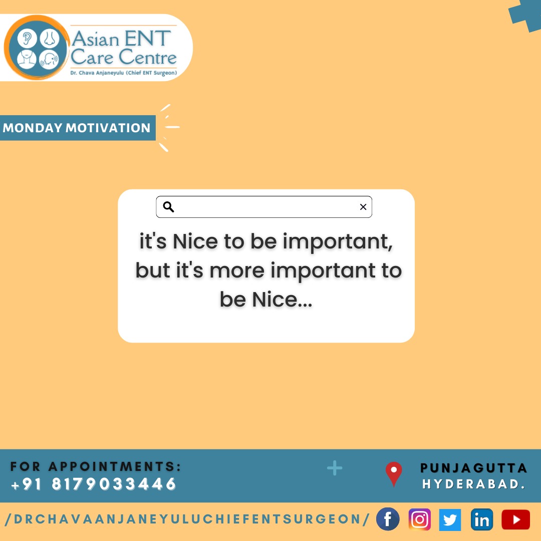 AsianEntCare's tweet photo. #MondayQuotes #MondayMotivationalQuotes #MondayThoughts
#MondayMotivational #MondayMorningThoughts
#mondaymotivationchallenge #mondayvibes #mondaymood #mondaymorning #Nice #Important #ToBeNice https://t.co/2RhgkODYRc