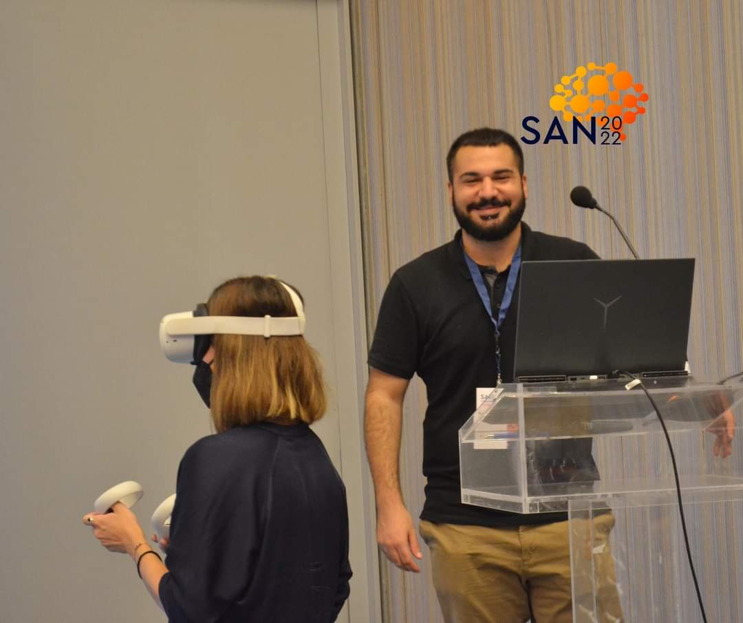 𝐁𝐚𝐬𝐢𝐜 𝐍𝐞𝐮𝐫𝐚𝐧𝐚𝐭𝐨𝐦𝐲 𝐓𝐮𝐭𝐨𝐫𝐢𝐚𝐥; 𝐌𝐞𝐫𝐠𝐢𝐧𝐠 𝐭𝐡𝐞 𝐓𝐚𝐧𝐠𝐢𝐛𝐥𝐞 𝐰𝐢𝐭𝐡 𝐭𝐡𝐞 𝐕𝐢𝐫𝐭𝐮𝐚𝐥
<a href="/entice_eu/">ENTICE EU</a> at the #SAN2022 Conference!

 #SAN2022 #neuroscience #DAY2 #workshop #brainnetworks