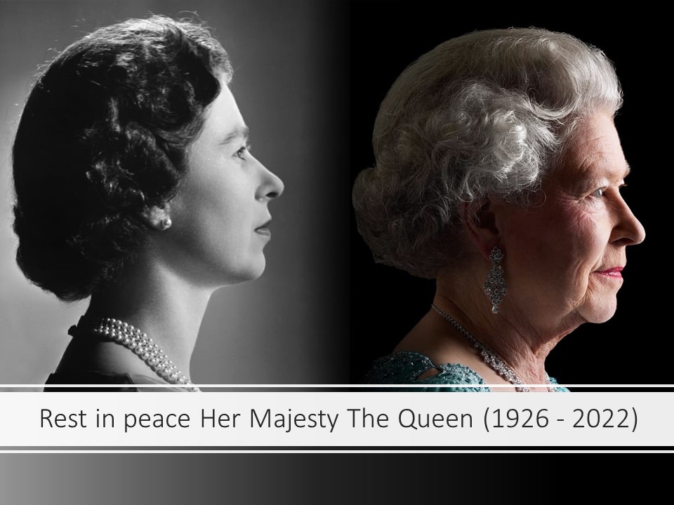 R.I.P Her Majesty The Queen (1926 - 2022) 👑🇬🇧

An extremely sad day for United Kingdom 😔

Her Majesty, you'll be missed. Thank you for your life long dedication towards the people and the country

“Thank you for your service”

#RestInPeaceQueenElizabethII