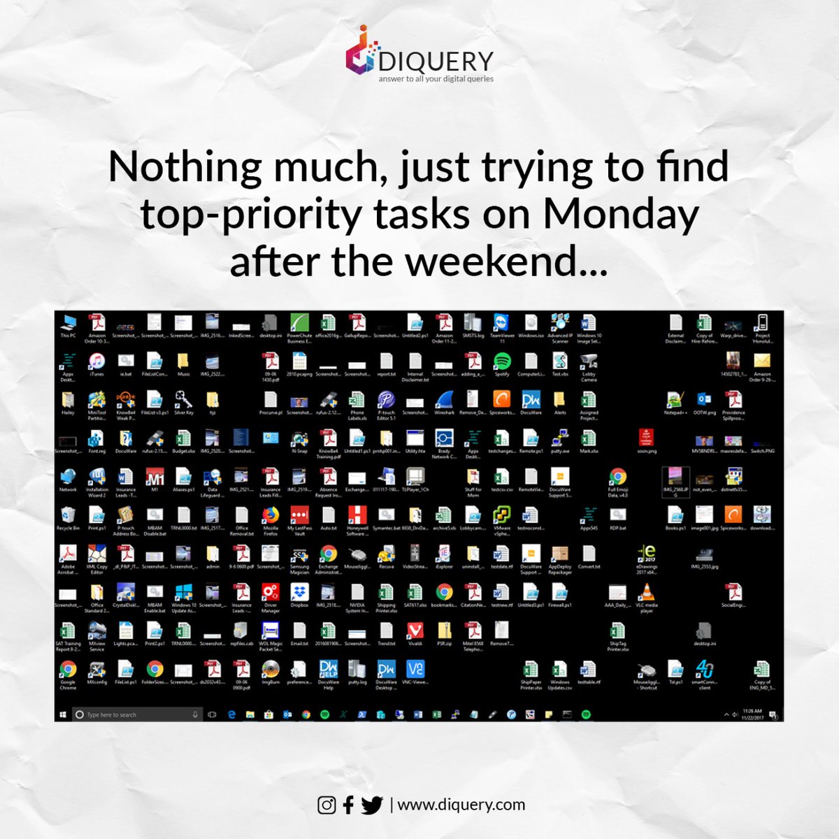 Diquerydigital's tweet photo. Just another Monday morning 🥲 

#mondaymotivation #mondaymood  #weekendover #task #mondayvibes #mondaythoughts #prioritywork #mondaytask #worktasks #mondayvibes #DigitalAgency #DigitalMarketing https://t.co/nmNgzbH132