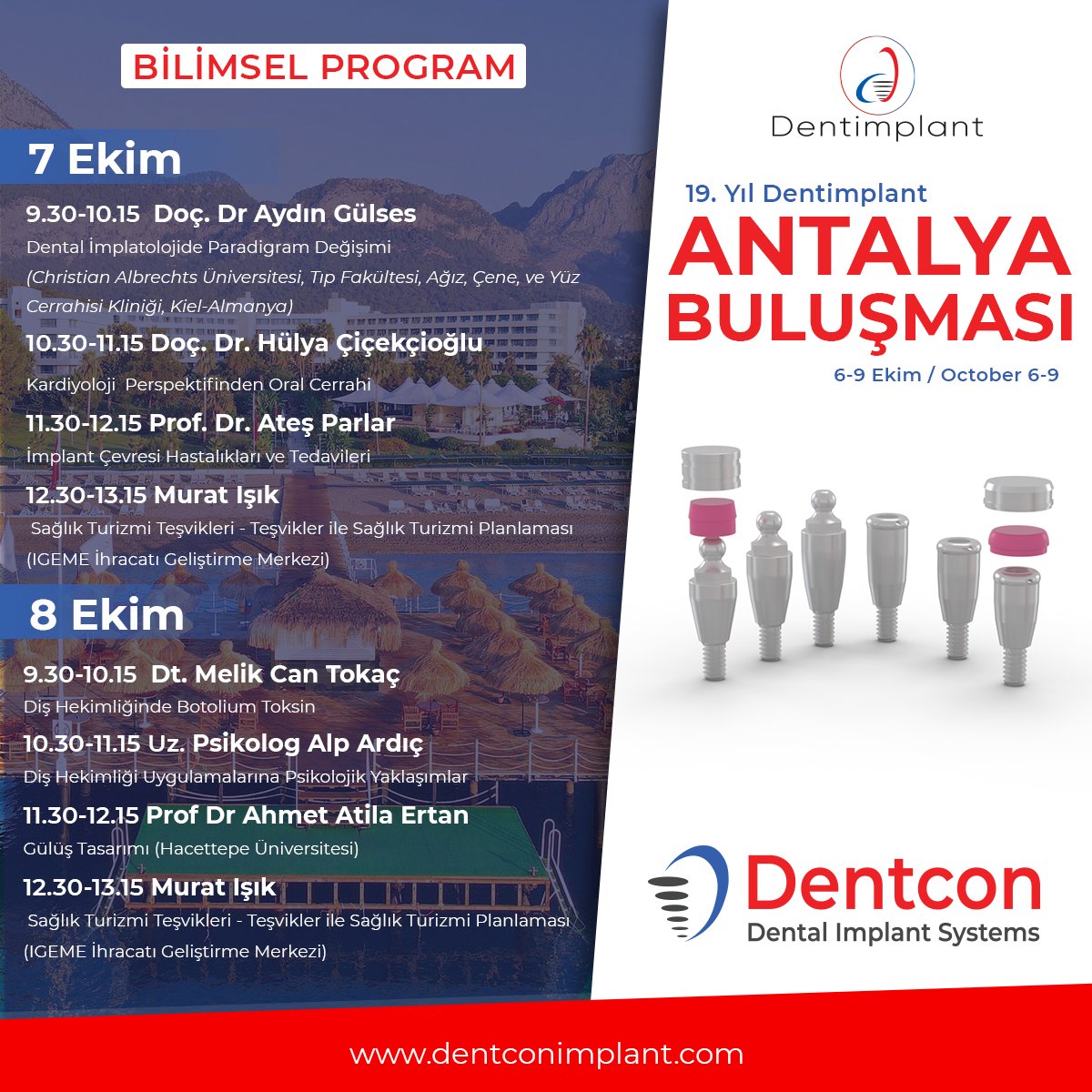 DentconImplant's tweet photo. This year, get ready for a very different meeting experience with our experts from many different scientific fields. 😉😉

For participants from other countries;

Please send us email to ‘export@dentimplant.com.tr’ or contact our sales department. https://t.co/TlCSJtpqlN