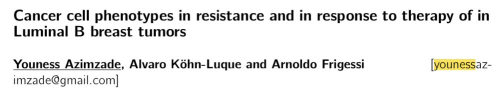 If you are <a href="/ecmtb2022/">ECMTB2022</a> #smb2022 and are interested in #mathonco don’t miss presentations from our lab <a href="/OCBE_UniOslo/">Oslo Centre for Biostatistics and Epidemiology</a>:

<a href="/EvenMMyklebust/">Even Moa Myklebust @evenmm@mathstodon.xyz</a>, today 17:50 at DKFZ big
<a href="/TugbaAkmanTR/">Tuğba Akman</a>, Thursday 10:20 at DKFZ big
Also you should have a look at the poster by <a href="/YounessAzimzade/">Youness Azimzade</a>