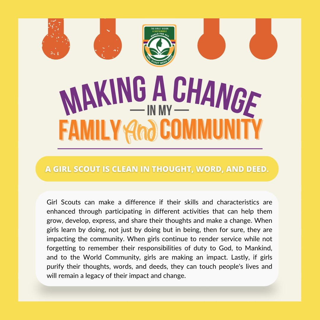 GirlScoutsPH's tweet photo. Yesterday was Faith Day!✨It is never too late to celebrate, right girls?

Take a look at these suggested activities you can do to celebrate Faith Day!💯🤩 

#FaithDay
#GSWeek2022
#GirlScoutsPH https://t.co/lLSVbrylLg
