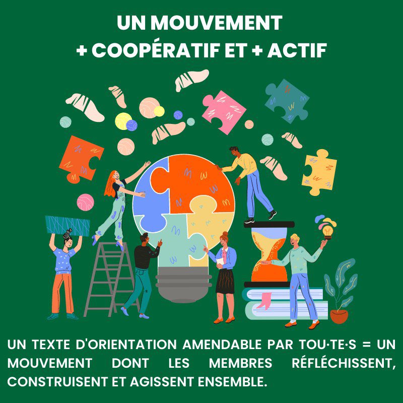 marinetondelier's tweet photo. 📢 Pour la 1ère fois de l’histoire d’ #EELV, des adhérent.e.s ont lancé une procédure de referendum d’initiative militante pour plus de democratie directe, de fédéralisme et d’efficacité dans nos fonctionnements.
Pour une moindre influence des motions aussi.
Pour moi, c’est #OUI! https://t.co/Cw477an0OB