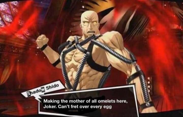 InmateSavior's tweet image. Starts to do multiple punches on Shido’s chest.
“ Why won’t you die?!”