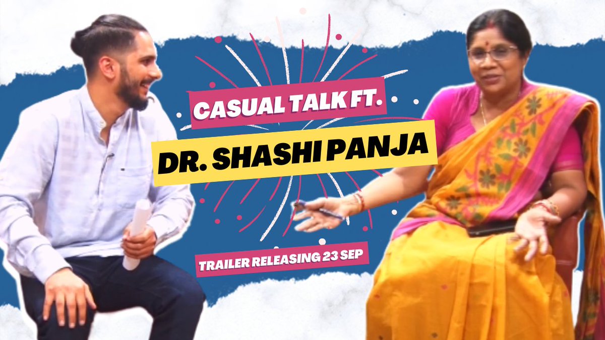 TheCrusst's tweet photo. We present to you the first look of our new project CASUAL TALK. Our first guest is Senior Bengal Minister @DrShashiPanja 
Teaser out on 23rd September.

Hope you like it! 
Watch on Crusst - https://t.co/8AcfYGEWHi

#Kolkata #WestBengal https://t.co/NesPcoEVXG