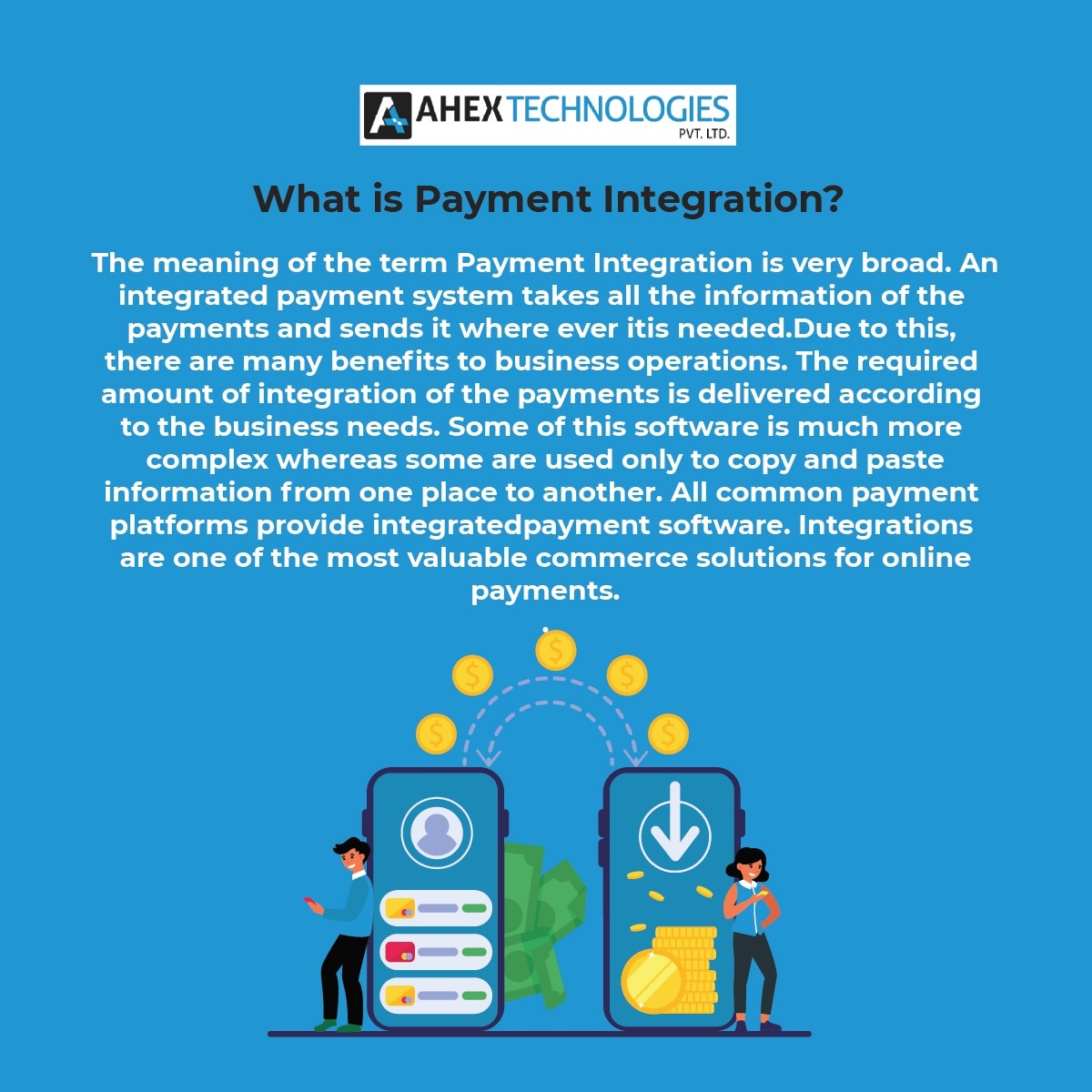 ahextechnology's tweet photo. An integrated payments solution enhances a point-of-sale system, helping optimize the features already available and offering additional capabilities.
Connect with us to know more.
#ecommerce #onlineshopping #integratedpayments #ecommercewebsite #ahex #ahextechnology https://t.co/S5dmzGmWWh